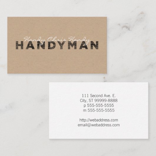 便利屋[凸版印刷のスタイル/技術の紙の見ること] 名刺 (正面/裏面)