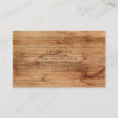 便利屋、大工、木工師、木 名刺 (裏面)