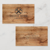 便利屋、大工、木工師、木 名刺 (正面/裏面)