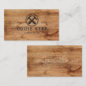 便利屋、大工、木工師、木 名刺 (正面/裏面)