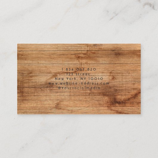 便利屋、大工、木工師、木 名刺 (裏面)