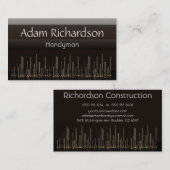 便利屋、建築、建築者、大工、 名刺 (正面/裏面)