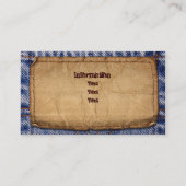 便利屋、建築、Maintenaceの労働者 名刺 (裏面)