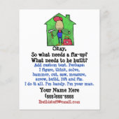 便利屋。建設業者。建築。請負業者。 チラシ (裏面)