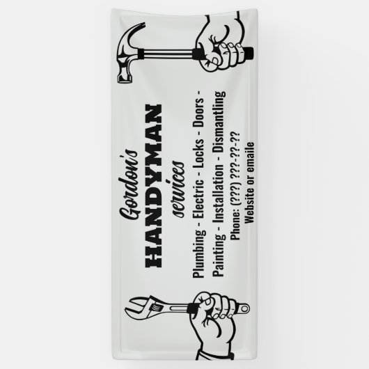 便利屋 横断幕 (縦)