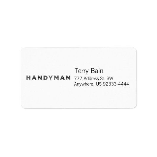 便利屋[黒活字スタイル] ラベル (正面)