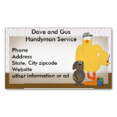 便利屋、2のチームのための家修理テンプレート マグネット名刺 (正面)