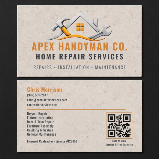 便利屋QRコードプロフェッショナル 名刺
