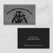 便利形鋼プレート整備修理サービス 名刺 (正面/裏面)