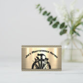 便利形鋼プレート整備修理サービス 名刺 (スタンド正面)