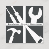 便利整備住宅生活修理サービス スクエア名刺 (正面)