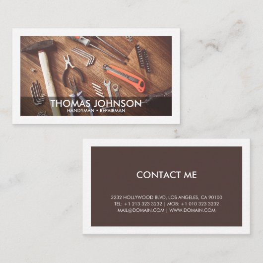 便利整備修理業者 名刺 (正面/裏面)