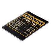 便利業者価格チャート契約業者の時給 ノートブック (左側)