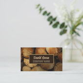 便利業者建築カーペンターウッド 名刺 (スタンド正面)