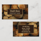 便利業者建築カーペンターウッド 名刺 (正面/裏面)