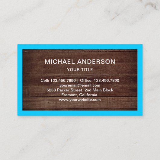 便利水道管木素朴配管工 名刺 (裏面)