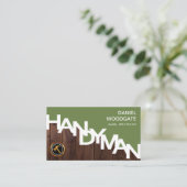 便利看板素晴らし木目木目フェンス 名刺 (スタンド正面)