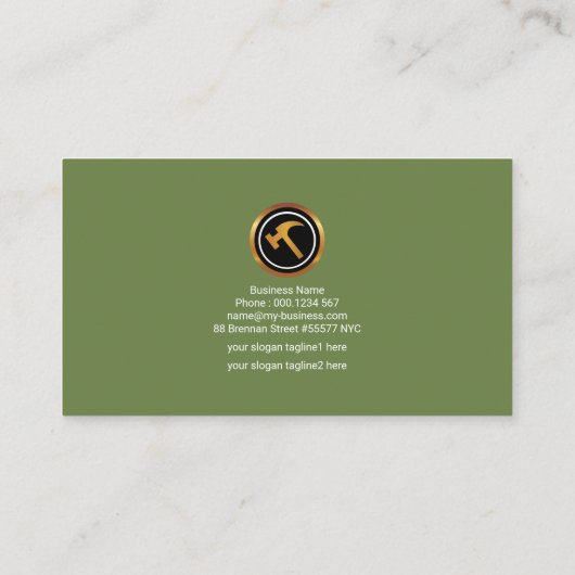 便利看板素晴らし木目木目フェンス 名刺 (裏面)