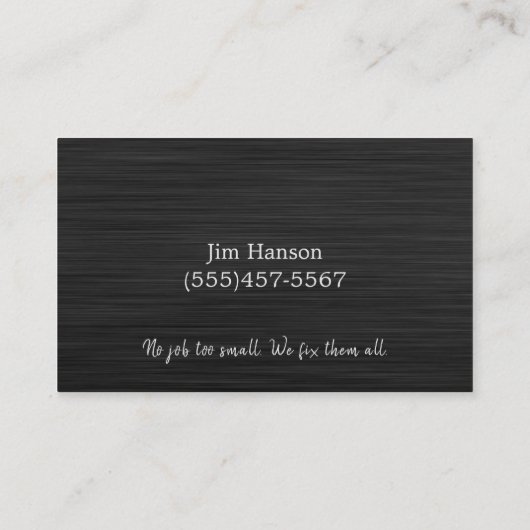 便利鋼整備修理業 名刺 (裏面)