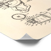 便器1936特許アート古いピーパー ポスター (角)