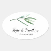 便宜結婚式用シール 楕円形シール (正面)