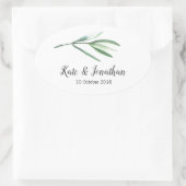 便宜結婚式用シール 楕円形シール (バッグ)