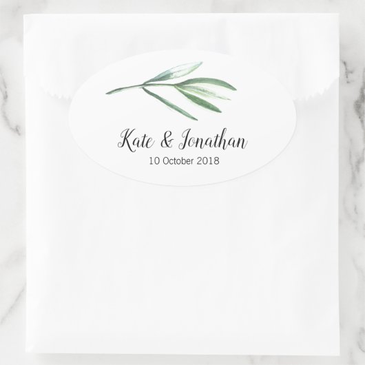 便宜結婚式用シール 楕円形シール (バッグ)