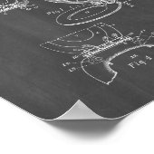 便座とカバーの特許 – Chalkboard ポスター (角)