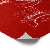 便座とカバー特許 – バーガンディーレッド ポスター (角)