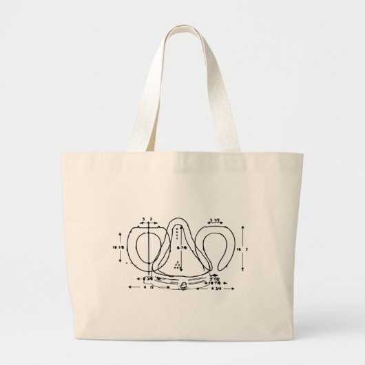 便座 ラージトートバッグ (正面)