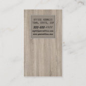 便木造テンプレートトレンディーカード 名刺 (裏面)