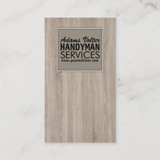 便木造テンプレートトレンディーカード 名刺 (正面)