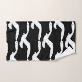 便浴用小鳥アクセサリブラック バスタオルセット (ハンドタオル)