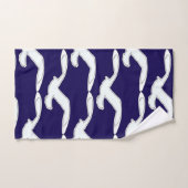 便浴用小鳥ネイビーブルー バスタオルセット (ハンドタオル)