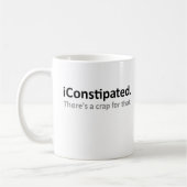 便秘です Funny Mug コーヒーマグカップ (左)