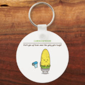 便秘の与え引用文をやる気を起こさせるしない キーホルダー (正面)