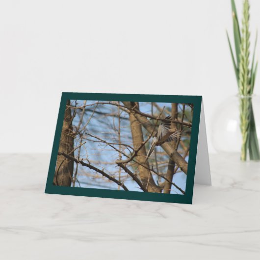 便箋に記された喪ハト カード (正面)