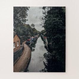 係留ナローボーツリトルヴェネツィアロンドンUK ジグソーパズル