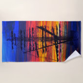 係留ビーチタオルの男性 ビーチタオル (正面)