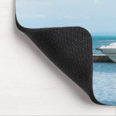 係留中のヨット マウスパッド (コーナー)