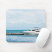 係留中のヨット マウスパッド (マウス)