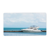 係留中のヨット ラベル (正面)