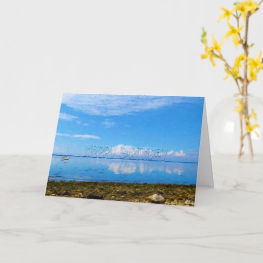 係留 カード (黄色い花)