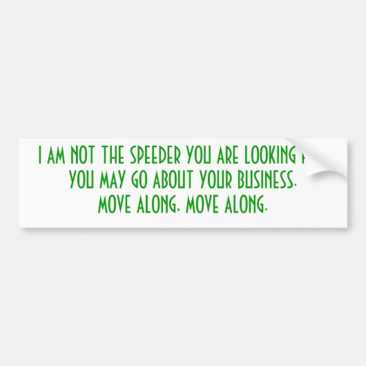 促進しないim… バンパーステッカー (正面)