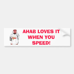 促進するときアラビア人、AHABはそれを愛します! バンパーステッカー