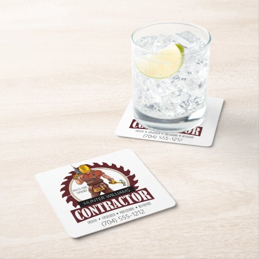 促進請モダン求業者 スクエアペーパーコースター (インサイチュ)