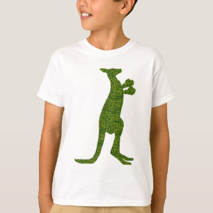 俗語のタイポグラフィのオーストラリアのボクシングのカンガルー Tシャツ