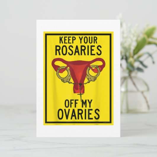 保あなたのロザリは私の卵巣フェミおもしろいニストP 招待状 (スタンド正面)