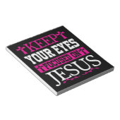 保あなたの目はイエスに集中 ノートパッド (アングル)