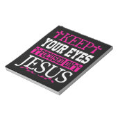 保あなたの目はイエスに集中 ノートパッド (回転)